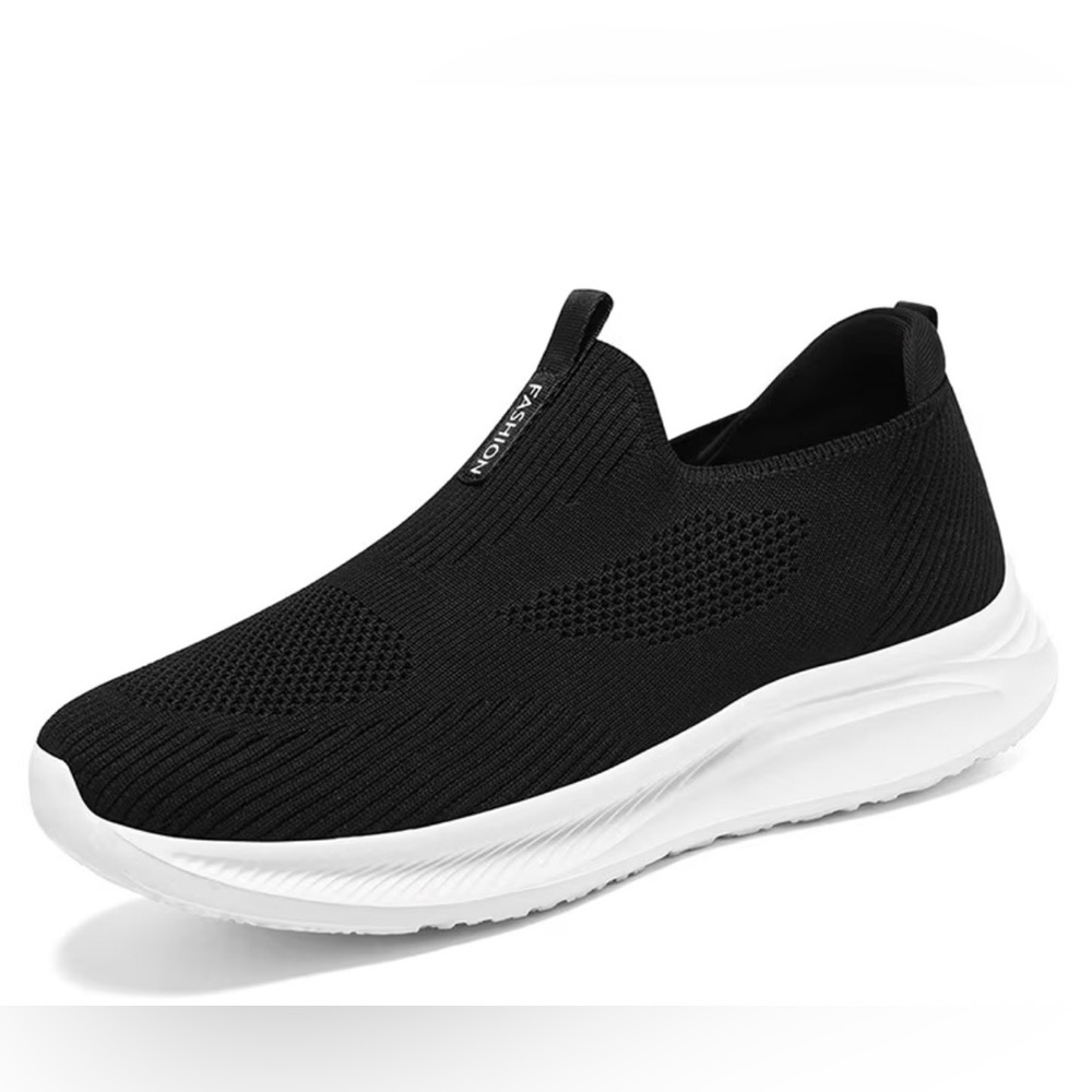 Black Slip-On Sneakers